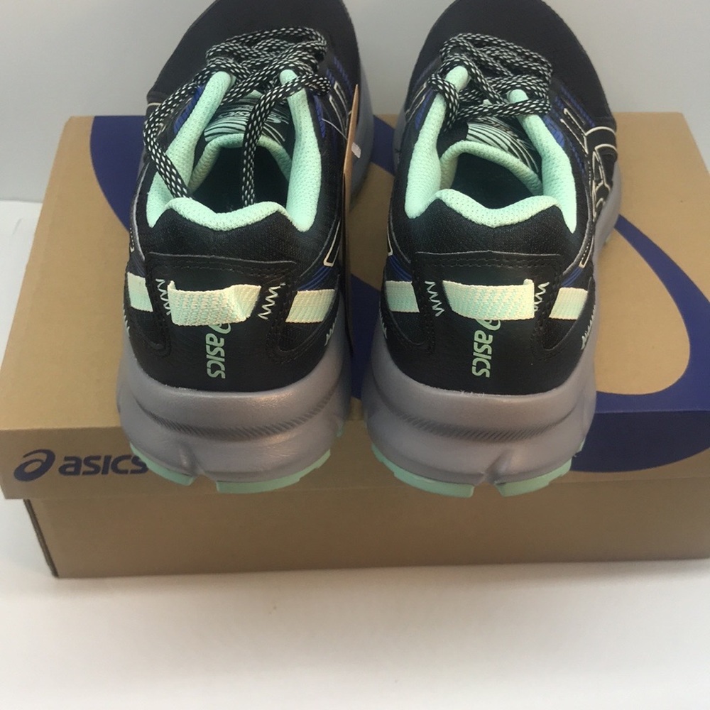 ASICS WOMENŚ TRAIL SCOUT 2 RUNNING SHOES SIZE 7.5 BLACK/BIRCH - Picture 9 of 14